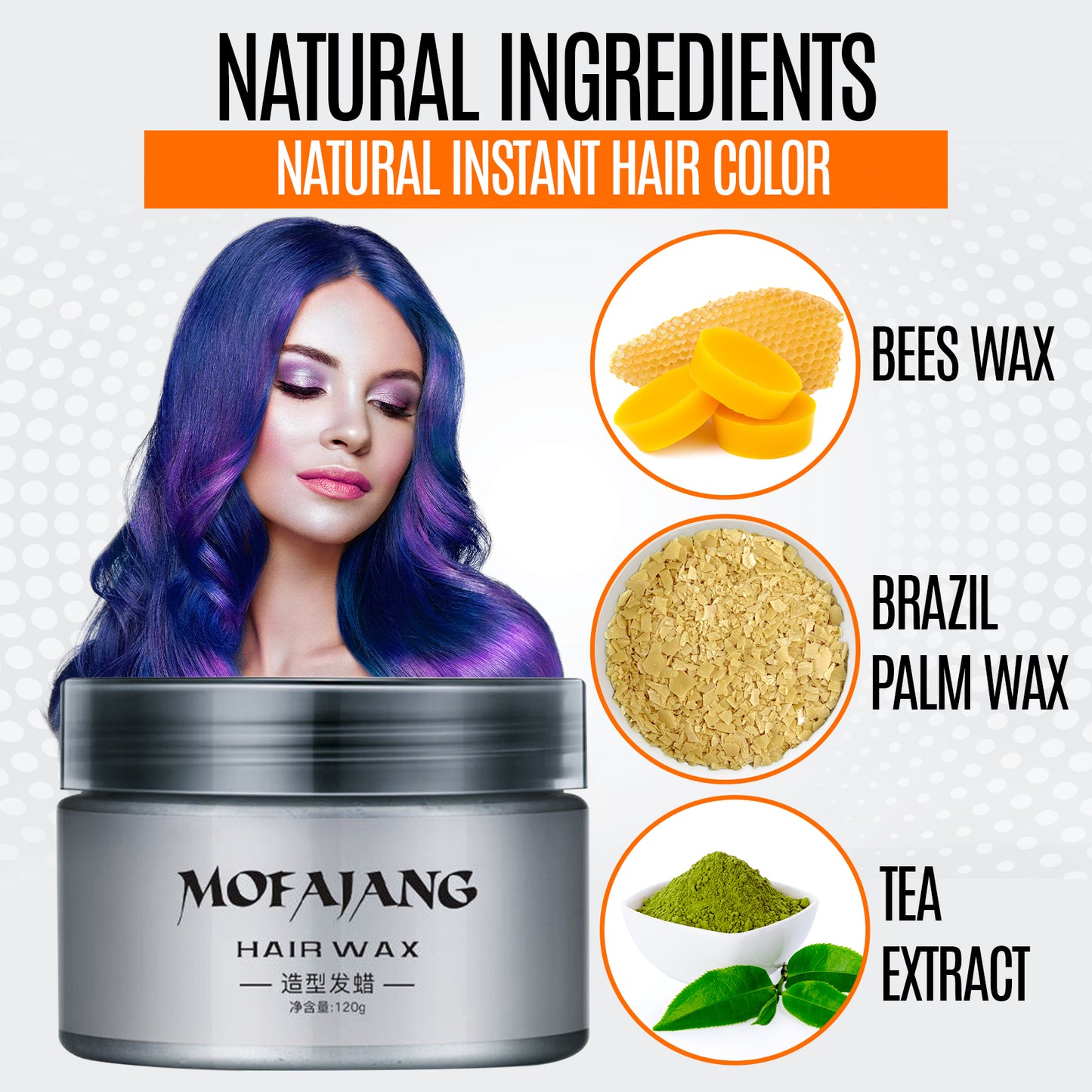Mofajang Temporary Hair Color Hair Wax - (Mix & Match)