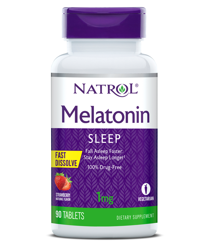Natrol Kids Melatonin 1mg FD Tab-40 1 mg Strawberry / FD - 12 Pack