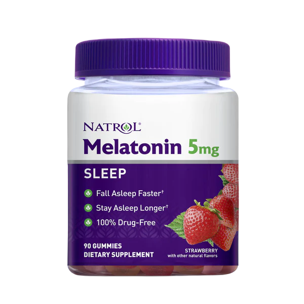 Natrol Melatonin 5mg Gummy-90 Strawberry / Gummy - 12 Pack