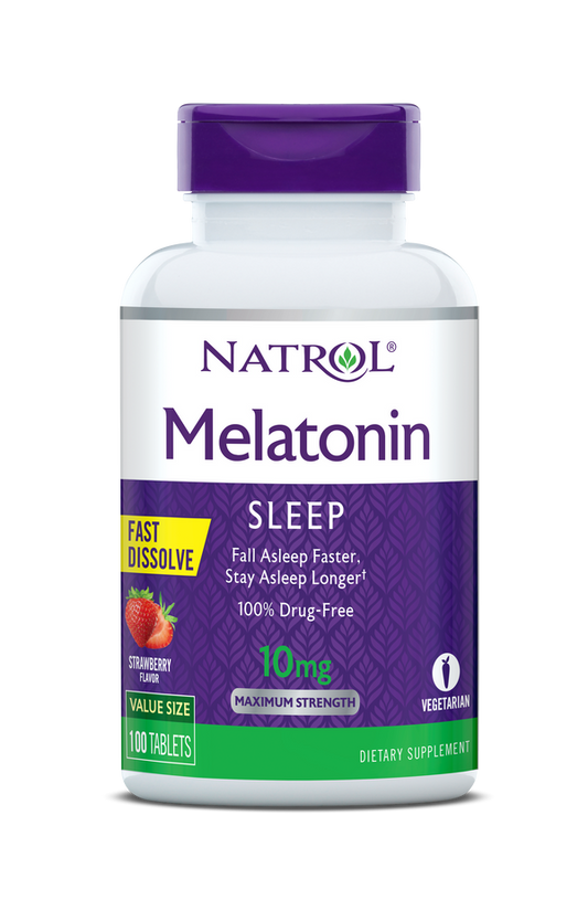 Natrol Melatonin Fast Dissolve Strawberry Tablets - 10mg - 12 Pack