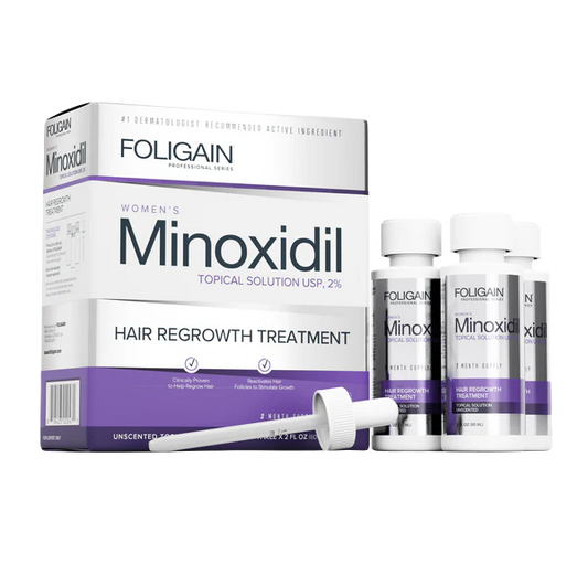 Foligain Liquid For Hair Growth - 36 Month Supply - (Liquid) - 12 Pack
