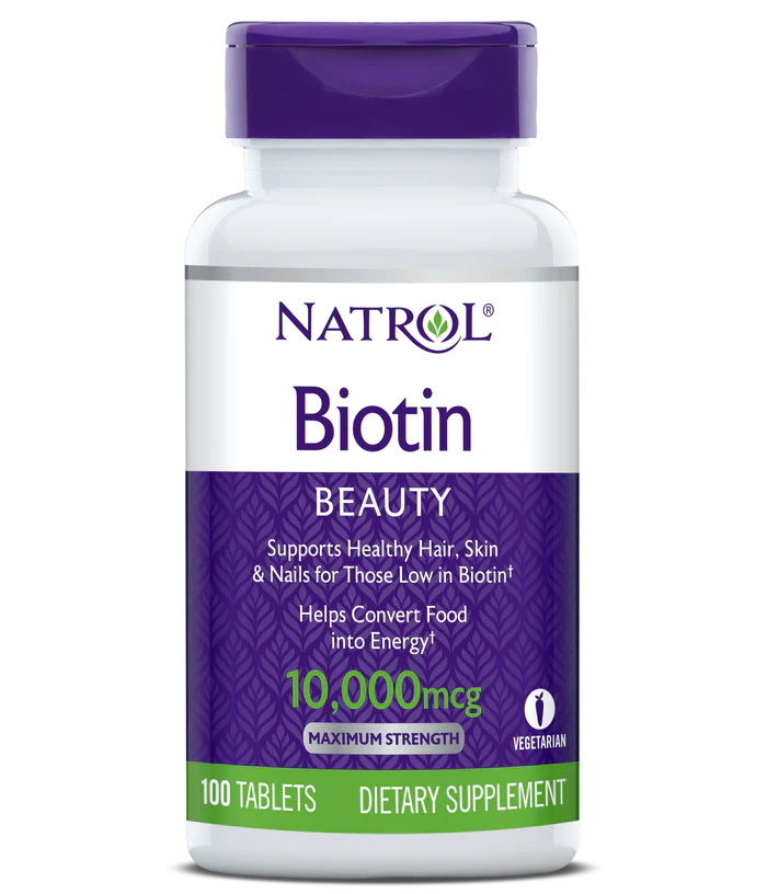 Natrol Biotin 10,000mcg Tab-100 Tablet - 12 Pack