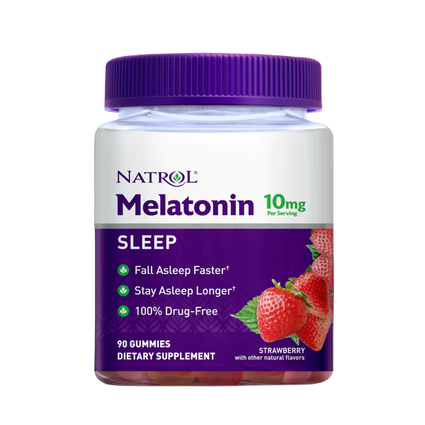 Natrol Melatonin 10mg Gummy-90 Strawberry / Gummy - 12 Pack