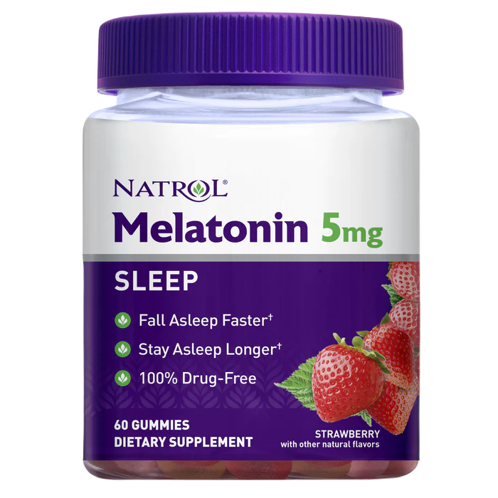 Natrol Melatonin 5mg Gummy-60 Strawberry / Gummy - 12 Pack