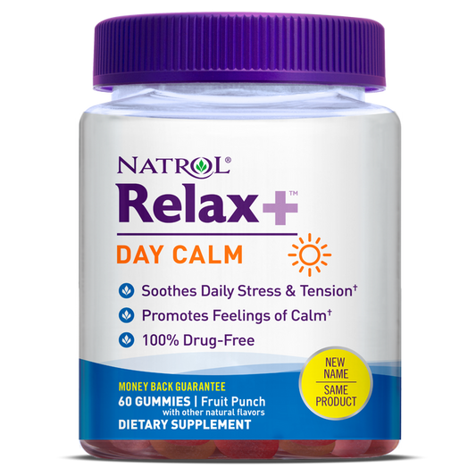 Natrol Relax+ Day Calm Gummy-60  Fruit Punch / Gummy - 12 Pack