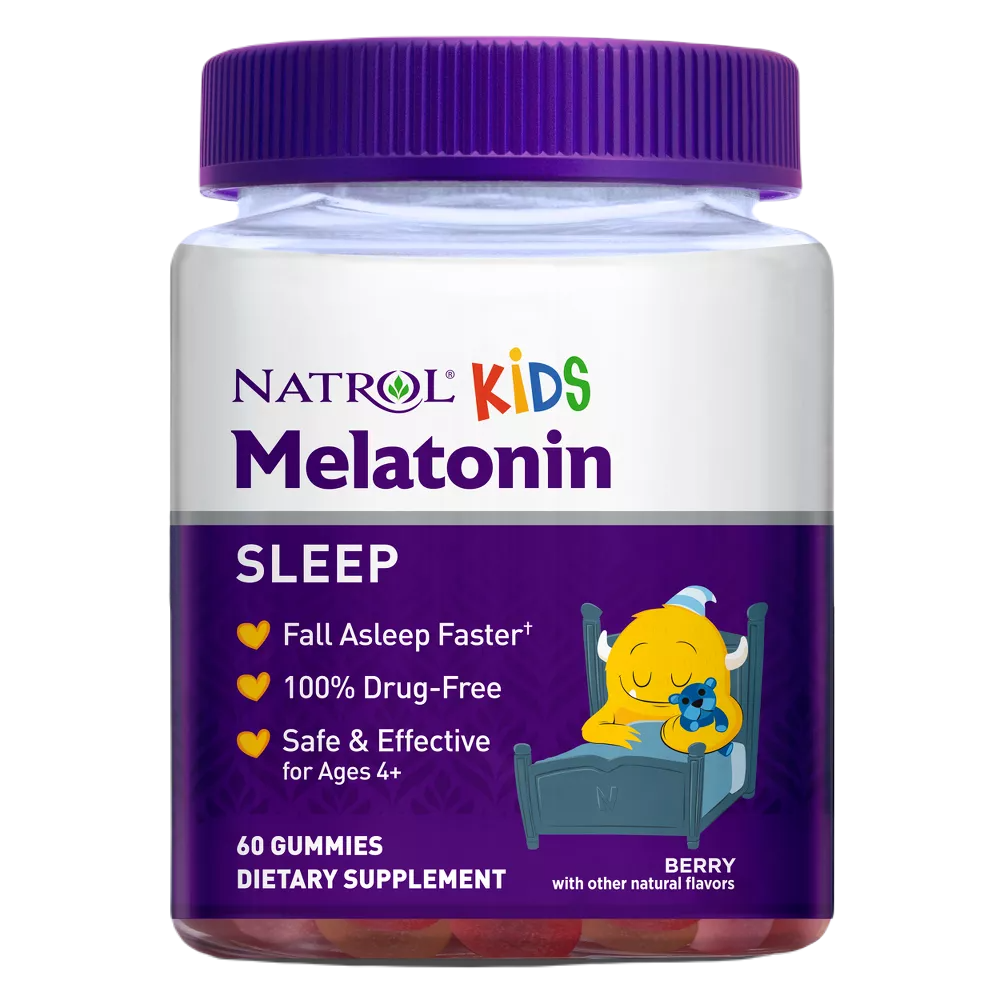 Natrol Kids Melatonin 1mg Gummy-60 1 mg Berry / Gummy - 12 Pack